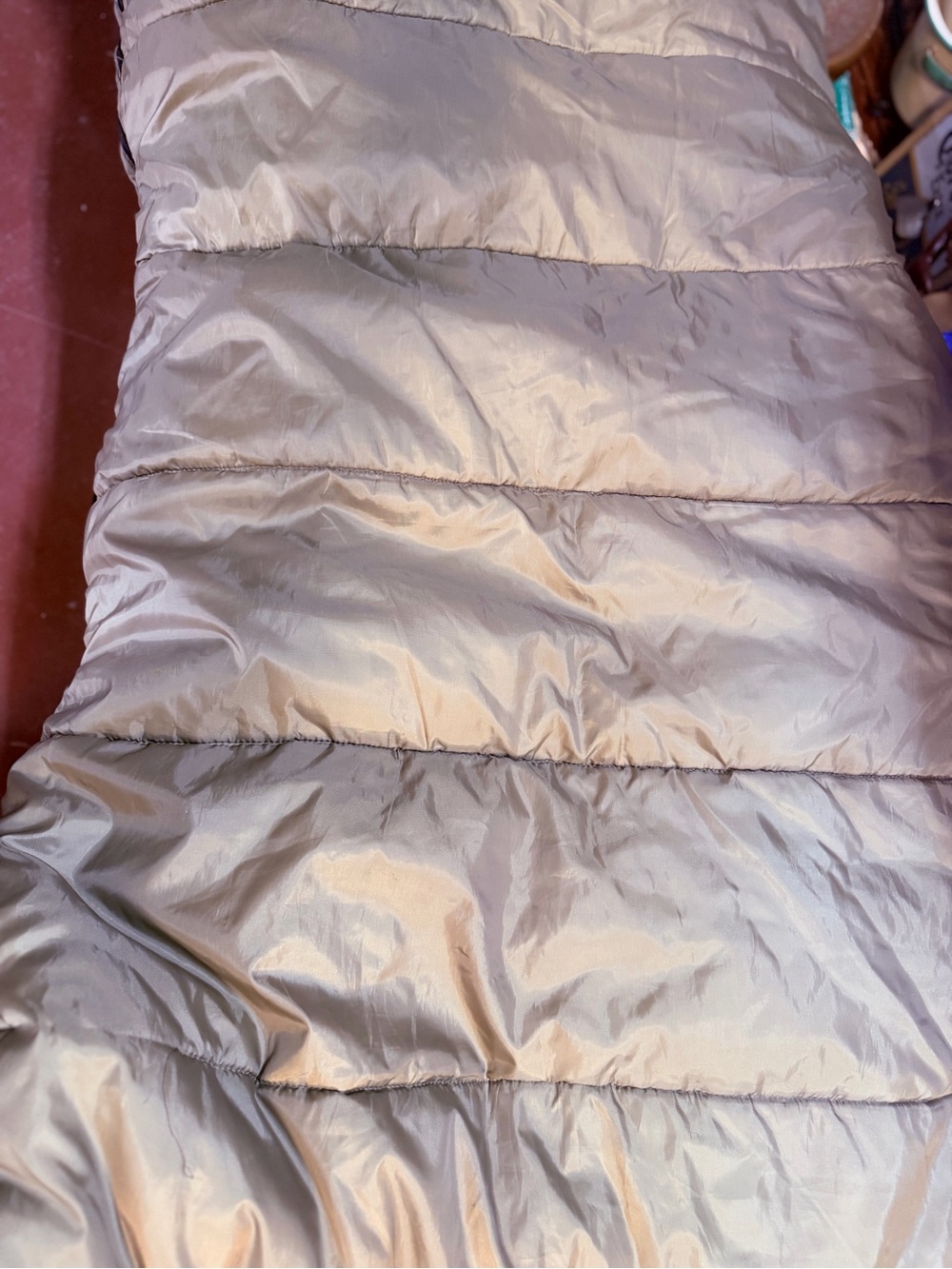 Neutral Green Down-Lightweight Comfort  WindRiver down sleeping bag